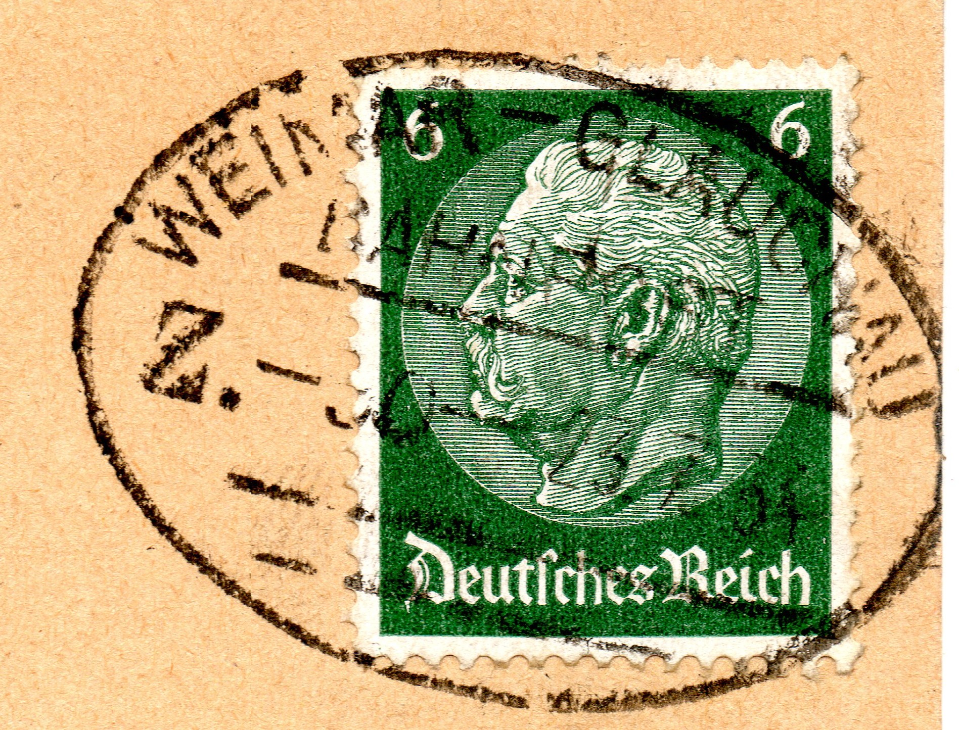 Weimar - Glauchau vom 23.07.1934 mit Zug